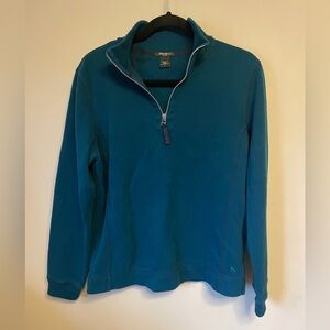 Eddie Bauer Men's Blue Zip-Up Sweater size large